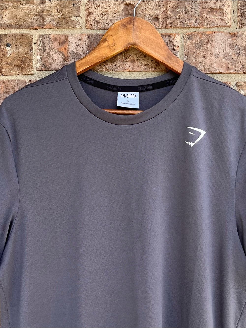 Gymshark Men’s Short Sleeve Performance Tee - Charcoal Gray L - Picture 2 of 9